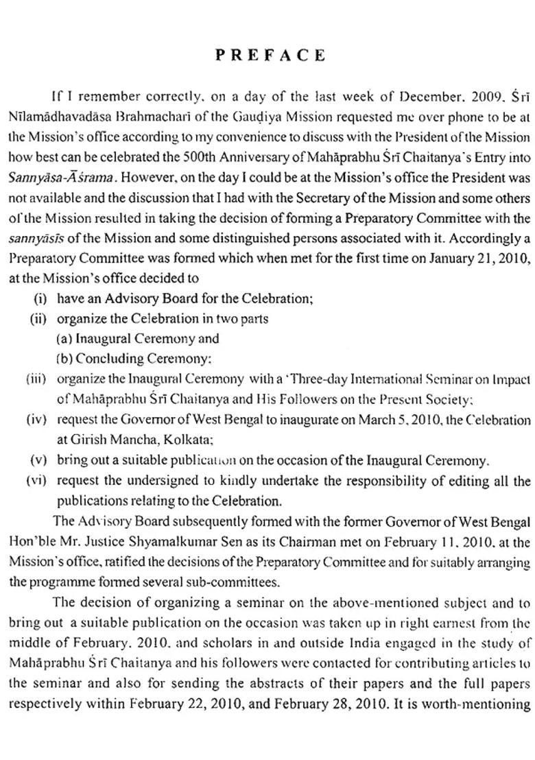 Sri Chaitanya Charitanudhyana- Souvenir Of The Three Day International Seminar - Indya