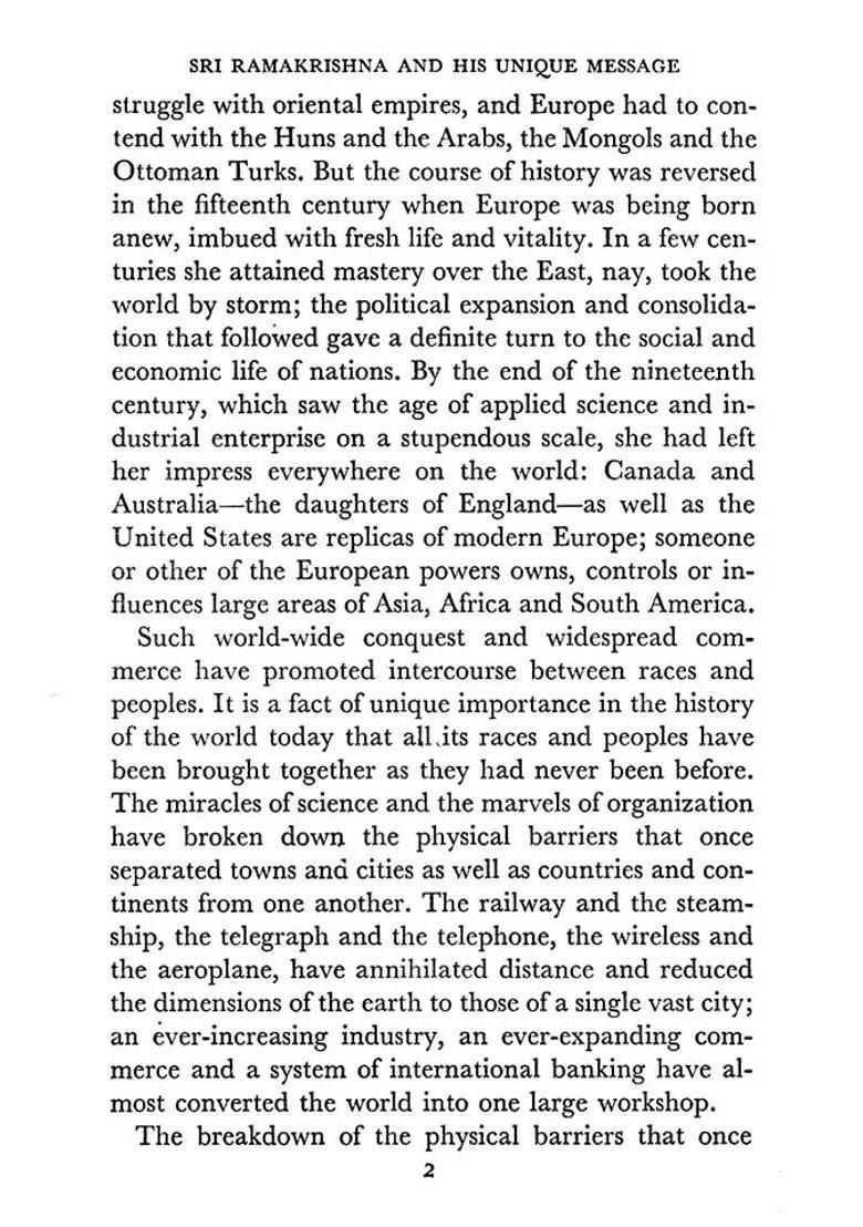 Sri Ramakrishna And His Unique Message - Indya