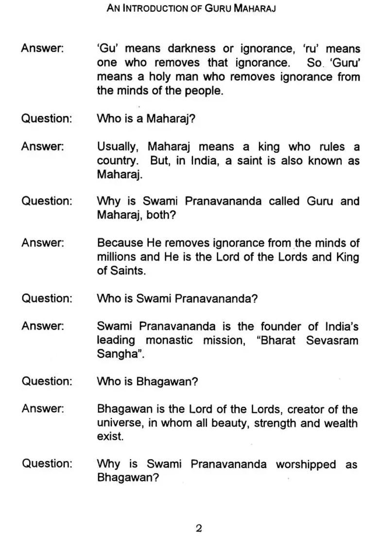 An Introduction Of Guru Maharaj Acharya Swami Pranavananda Ji - Indya