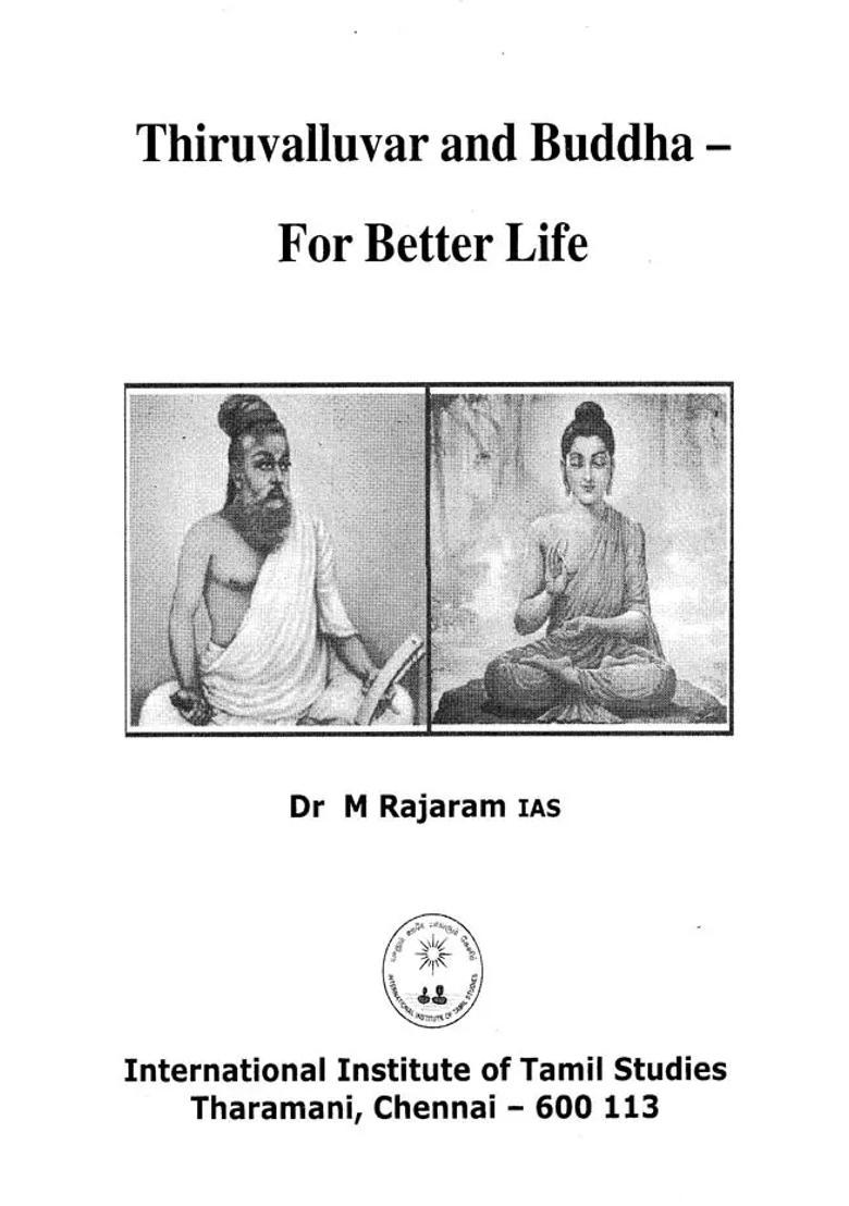 Thiruvalluvar And Buddha-For Better Life - Indya