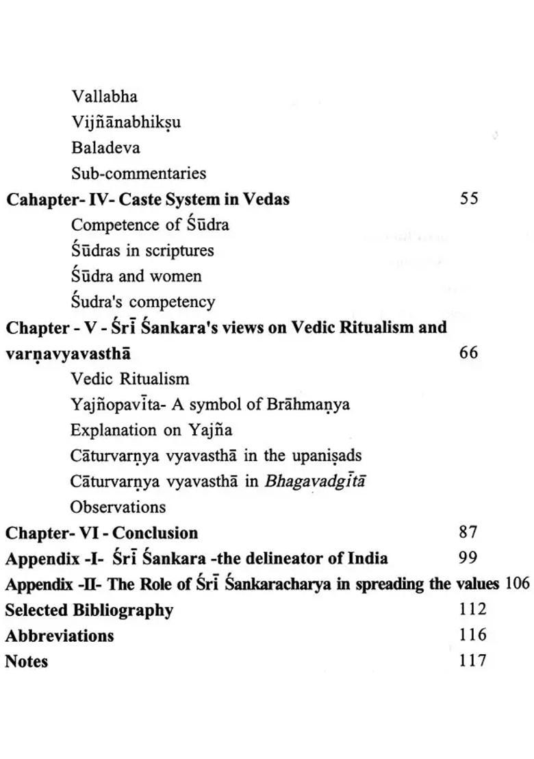 Sri Sankara On Varnavyavastha And Vedic Ritualism New Perspectives - Indya
