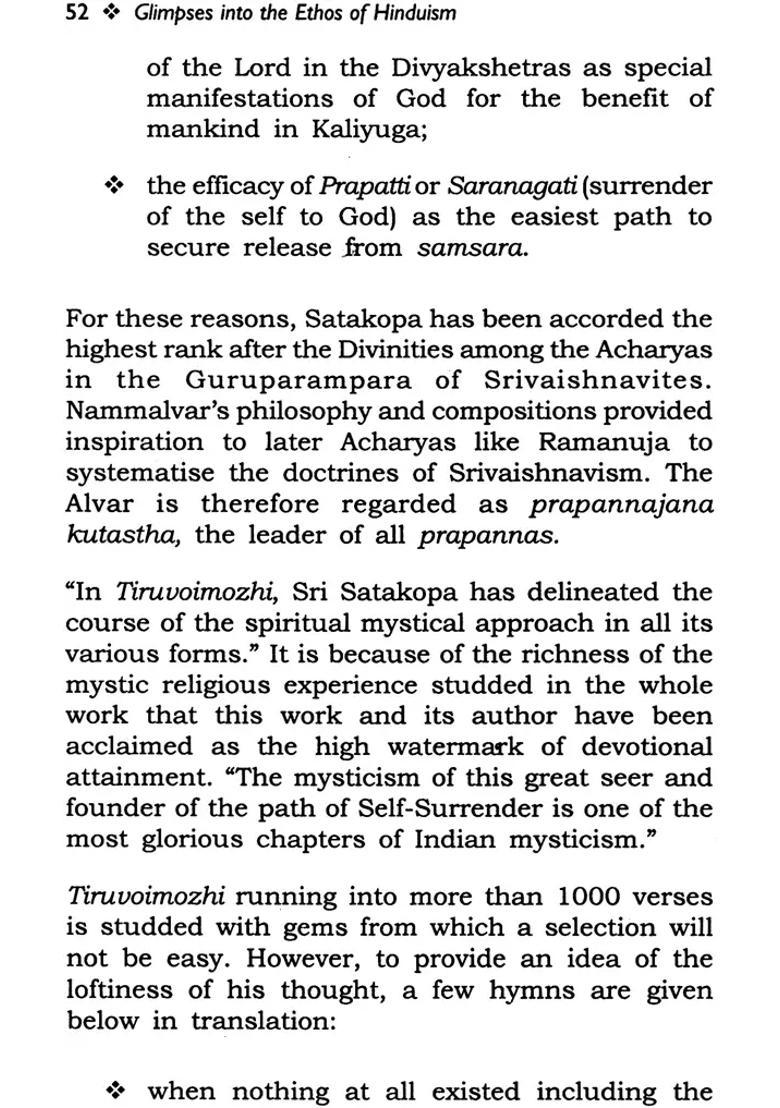 Glimpses Into The Ethos Of Hinduism - Indya