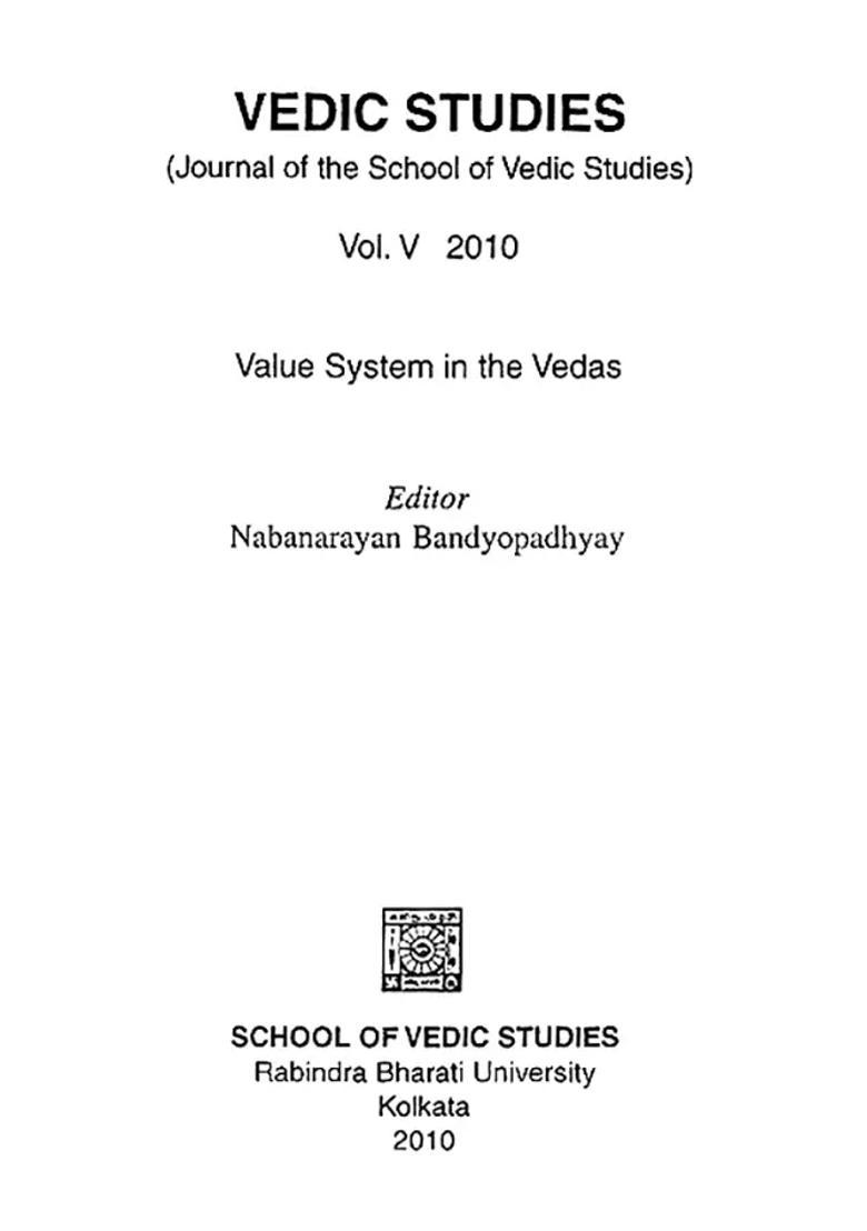 Vedic Studies- Volue System In The Vedas Volume 5 - Indya