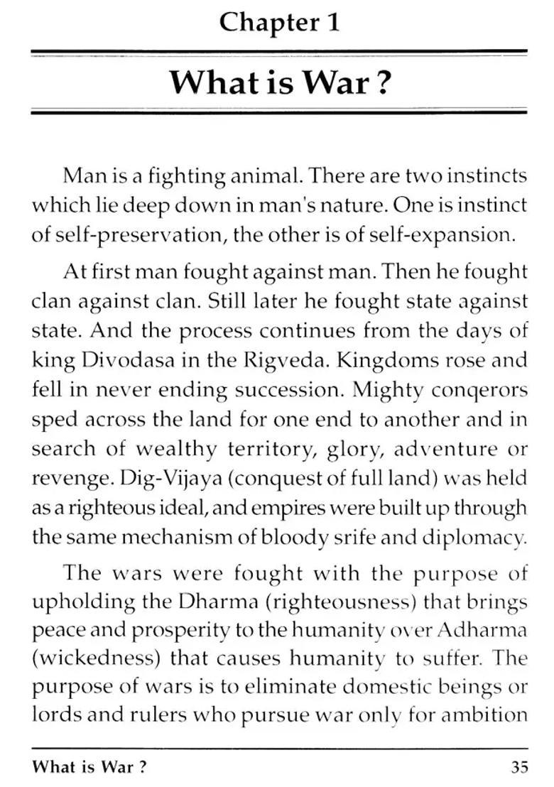 Art Of War In The Vedas - Indya