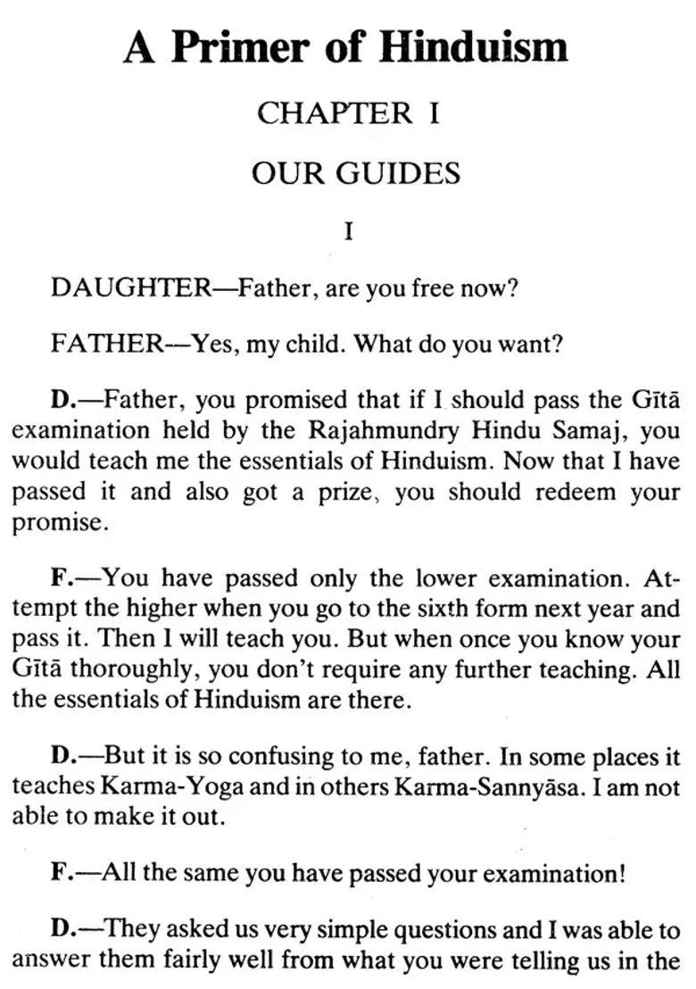 A Primer Of Hinduism - Indya