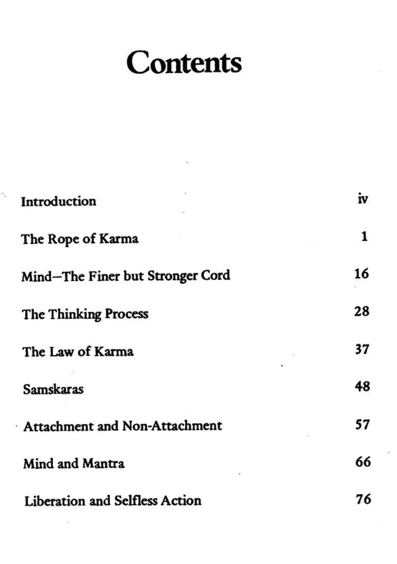Freedom From The Bondage Of Karma - Indya