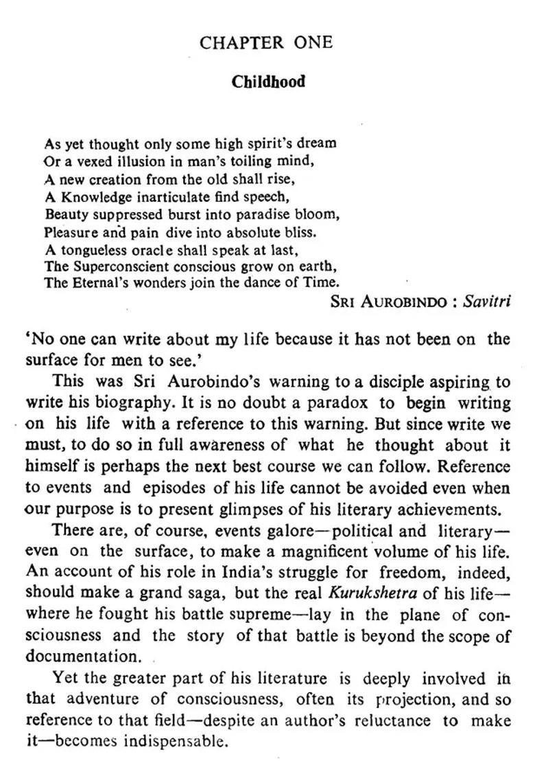 Sri Aurobindo Makers Of Indian Literature - Indya
