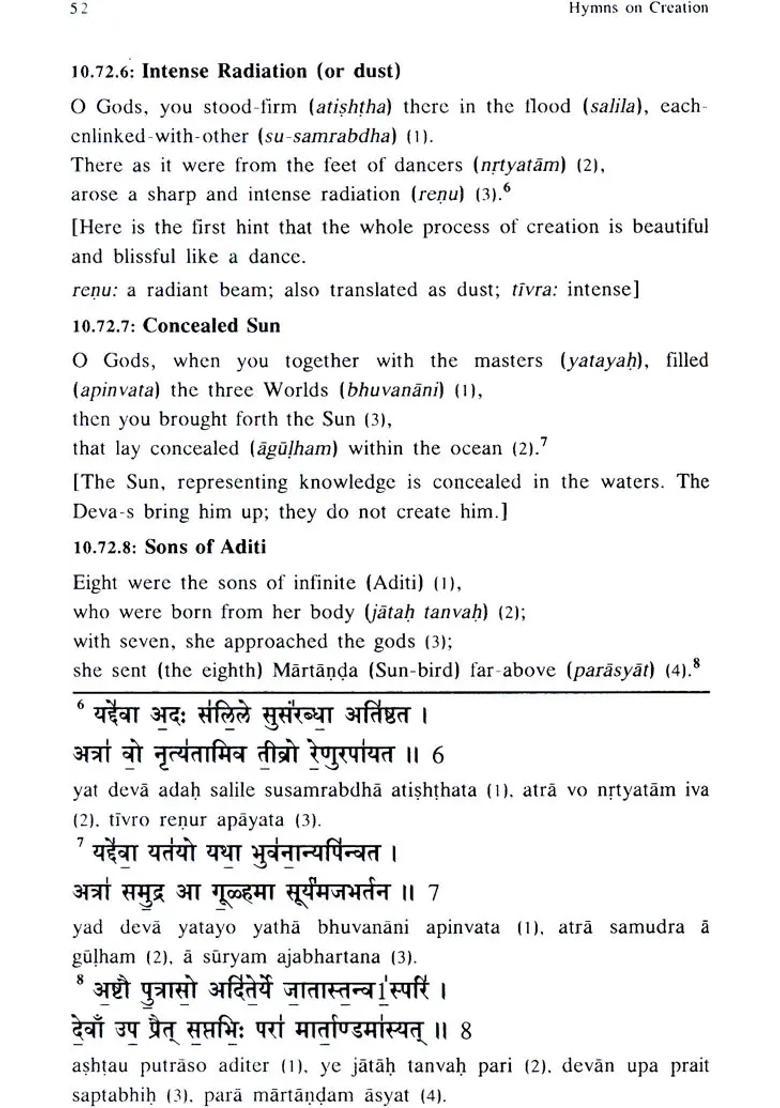 Hymns On Creation Heaven & Ancient Fathers In The Veda And Upanishads - Indya