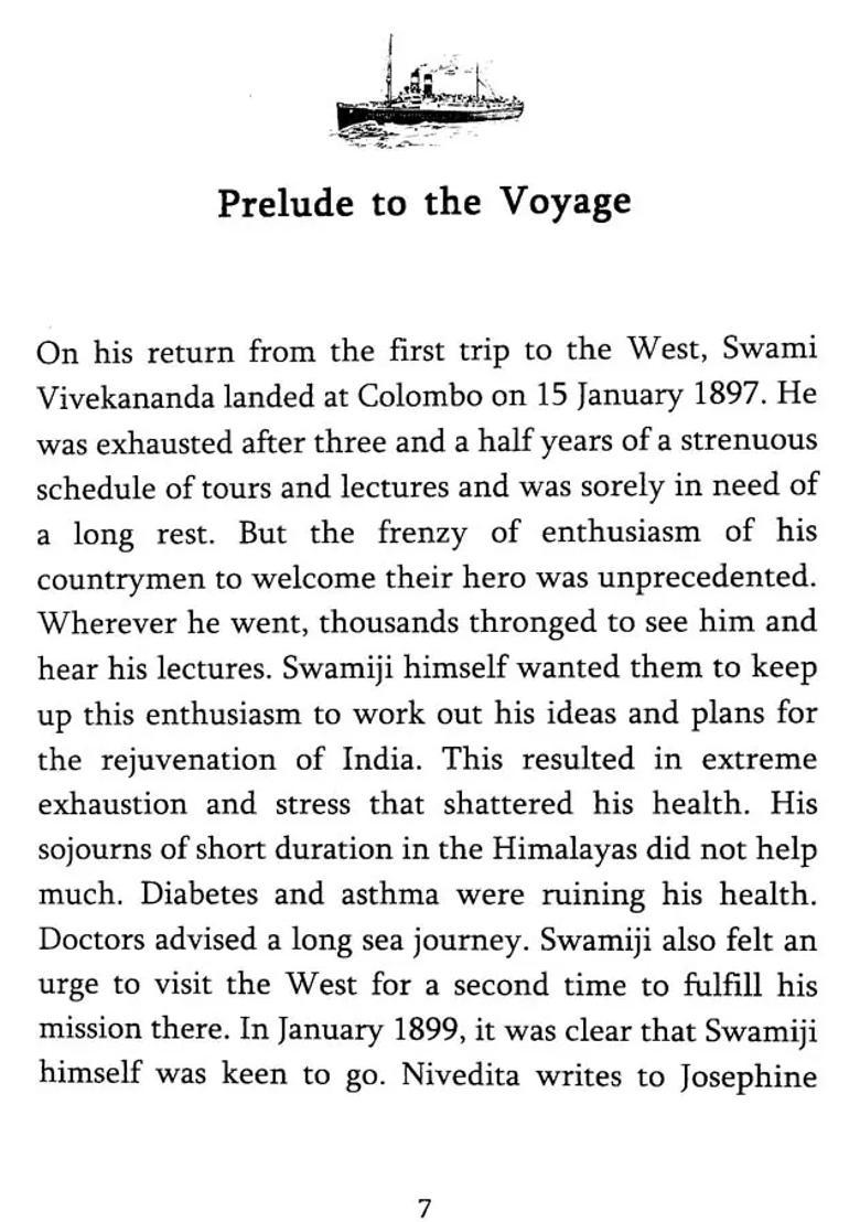 A Memorable Voyage Based On Sister Nivedita