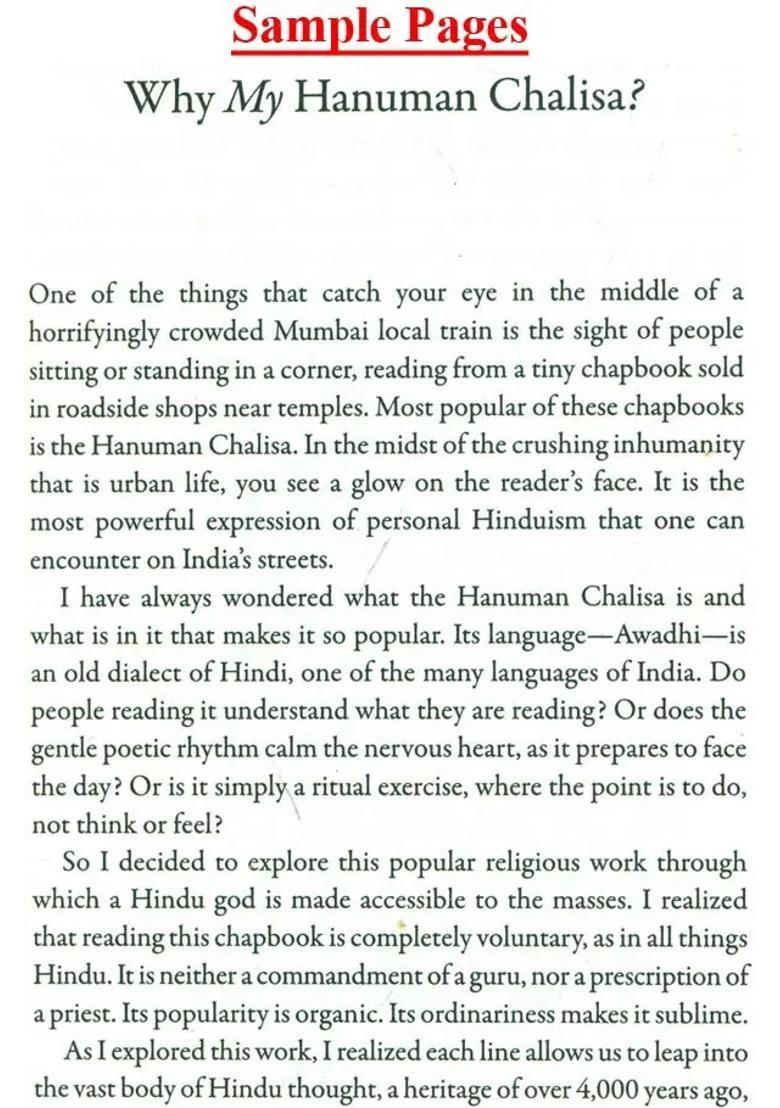 My Hanuman Chalisa A Commentary - Indya