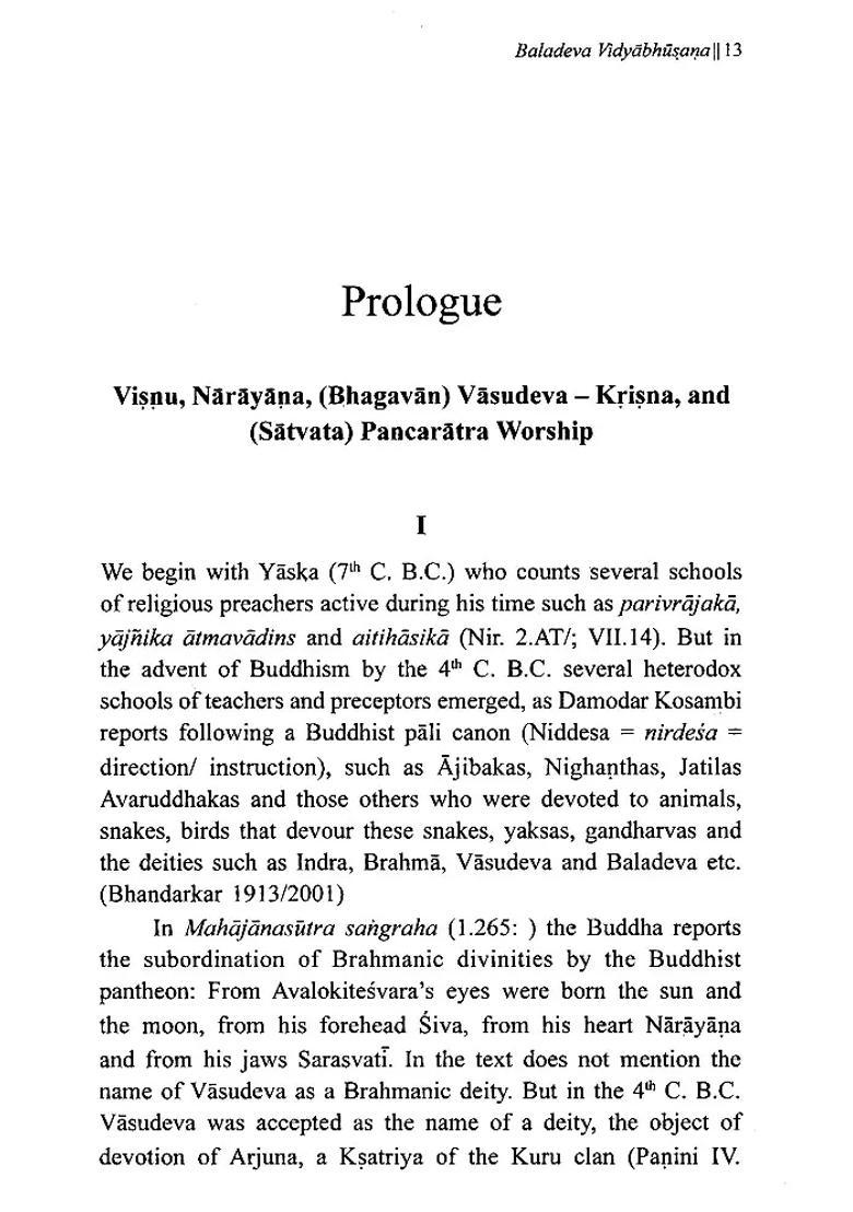 Baladeva Vidyabhusana A Post-Caitanya Philosopher Of Religion Makers Of Indian Literature - Indya