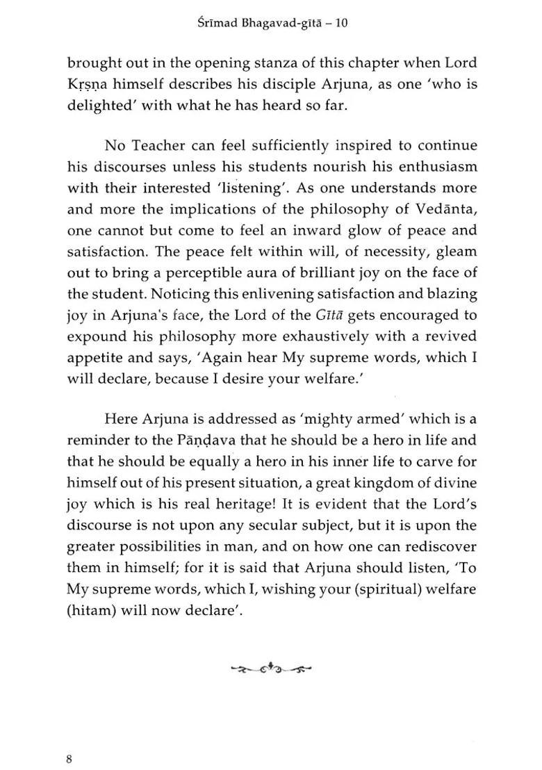 Shrimad Bhagavad Gita Divine Glories Chapter 10 - Indya