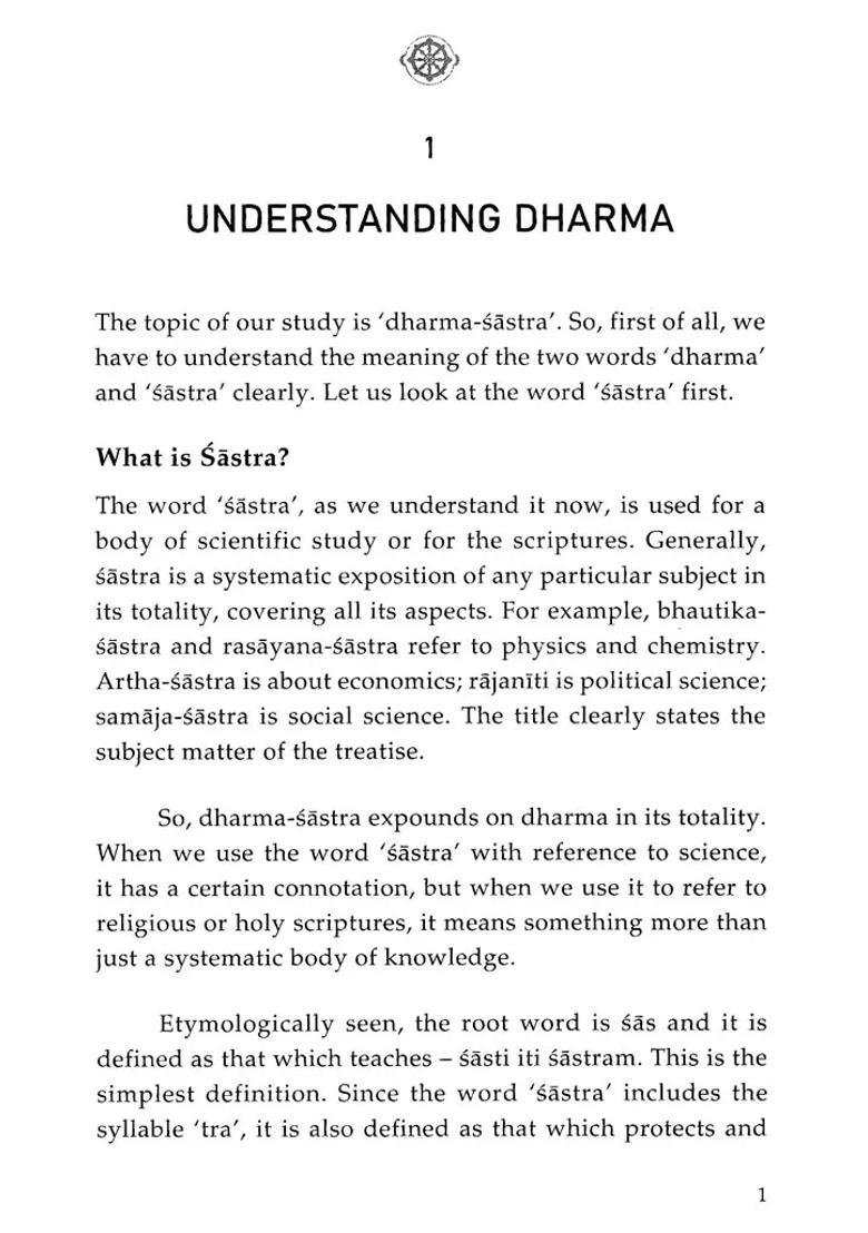 Dharma Shastra Way To Peace Prosperity And Purity - Indya