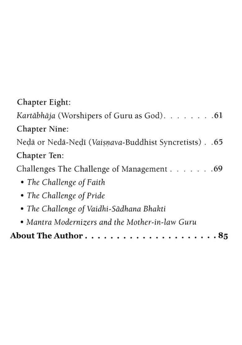 The Apasampradayas Deviant Vaisnava Sects - Indya