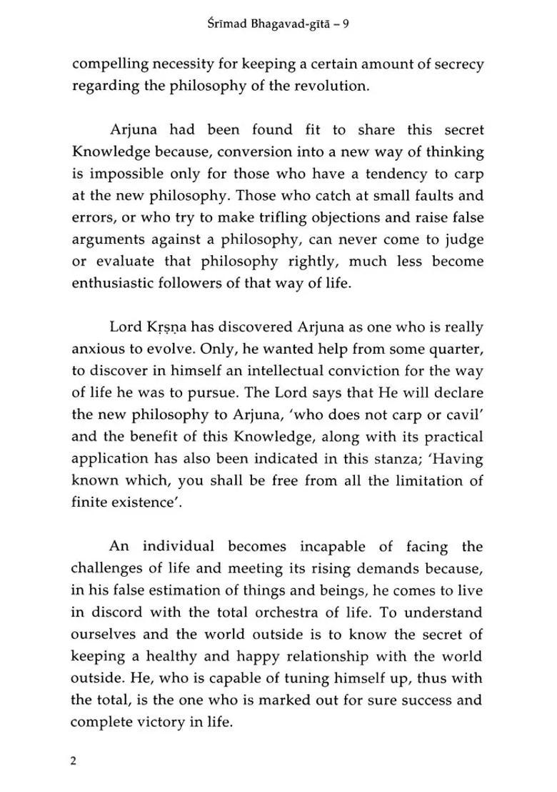 Shrimad Bhagavad Gita The Royal Secret Chapter 9 - Indya