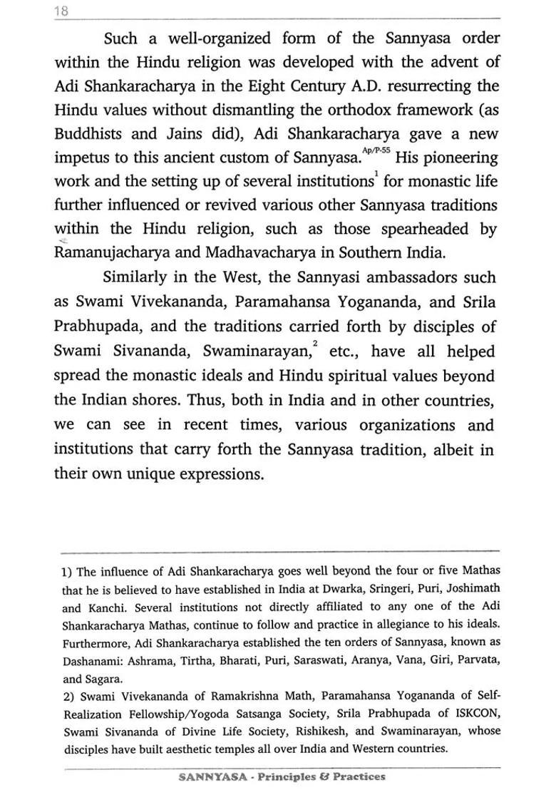 Sannyasa Principles & Practices- A Short Treatise On Hindu Monasticism - Indya