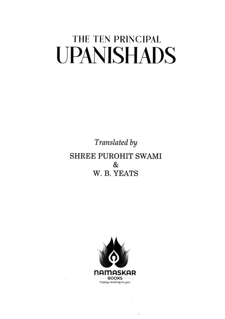 The Ten Principal Upanishads - Indya