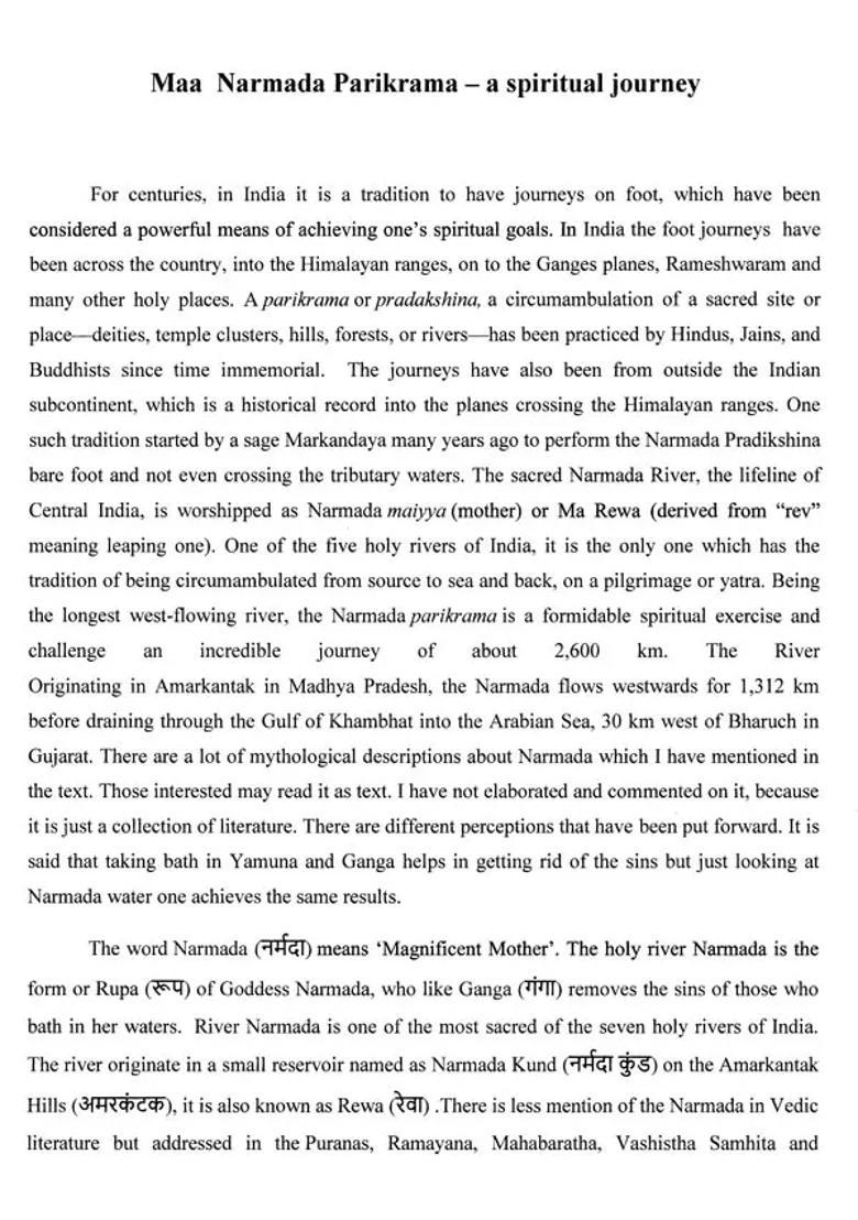 Maa Narmada Parikrama A Spiritual Journey Black And White Edition - Indya