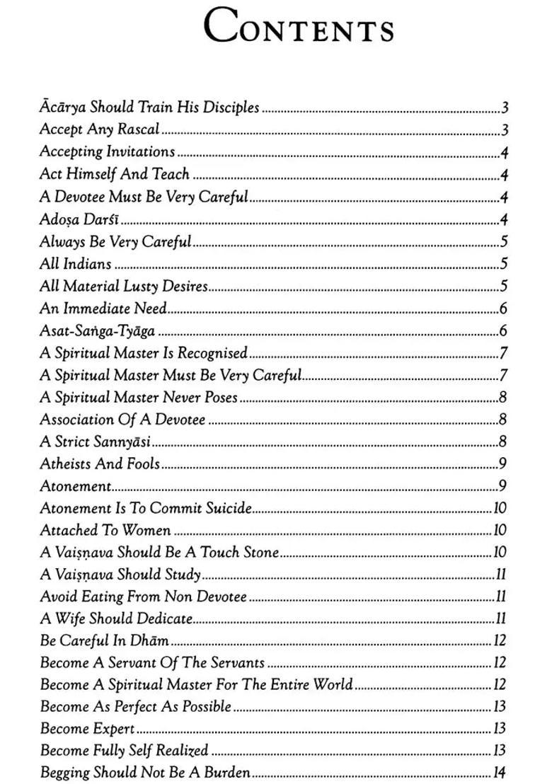 Teachings Of Srila Prabhupada - Indya