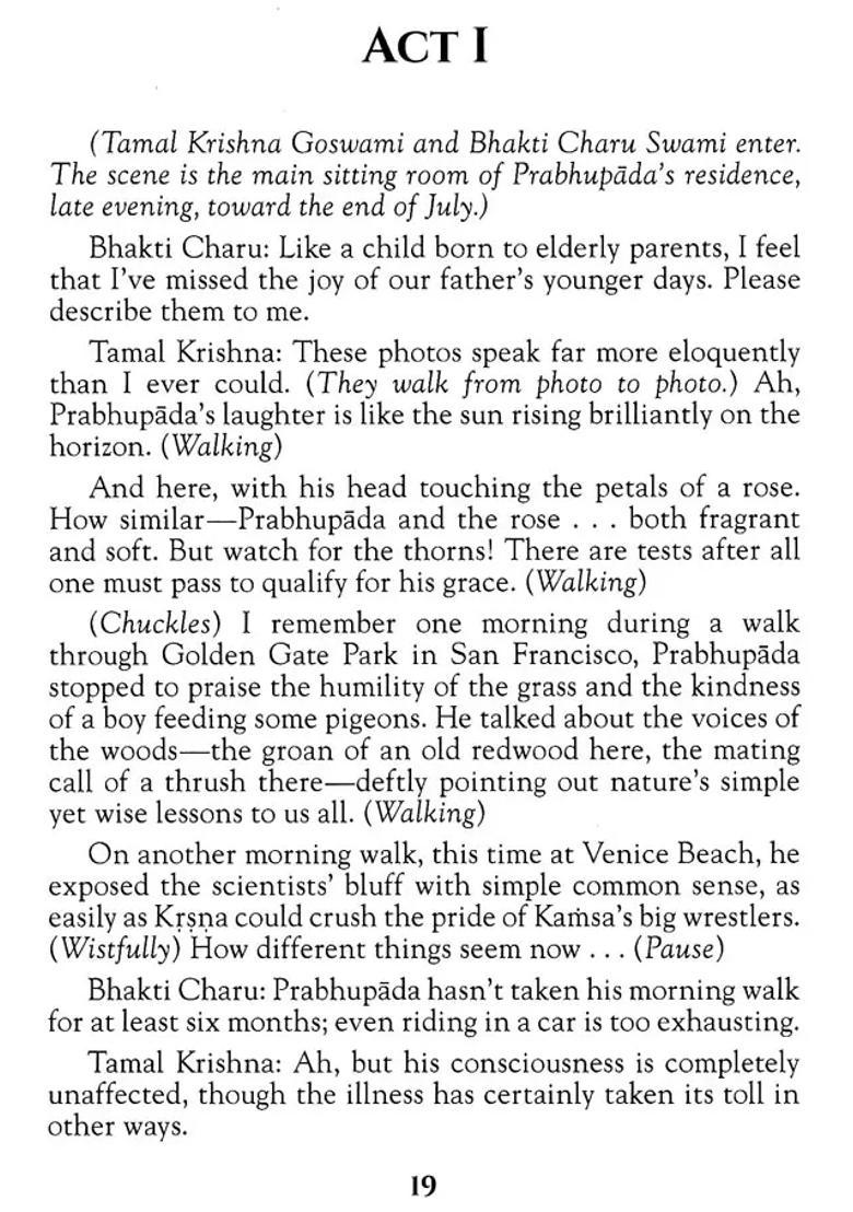The Final Pastimes Of Srila Prabhupada - Prabhupada Antya Lila - Indya
