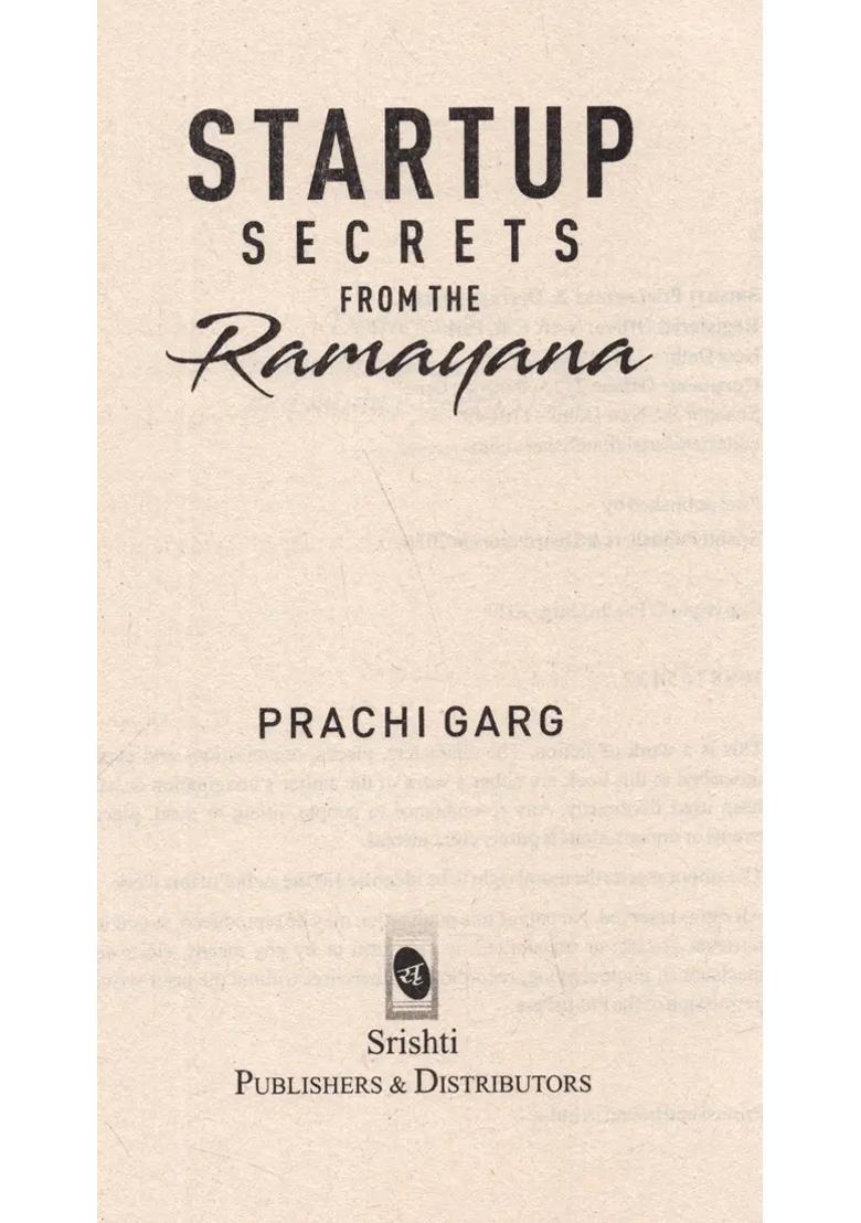 Startup Secrets From The Ramayana - Indya