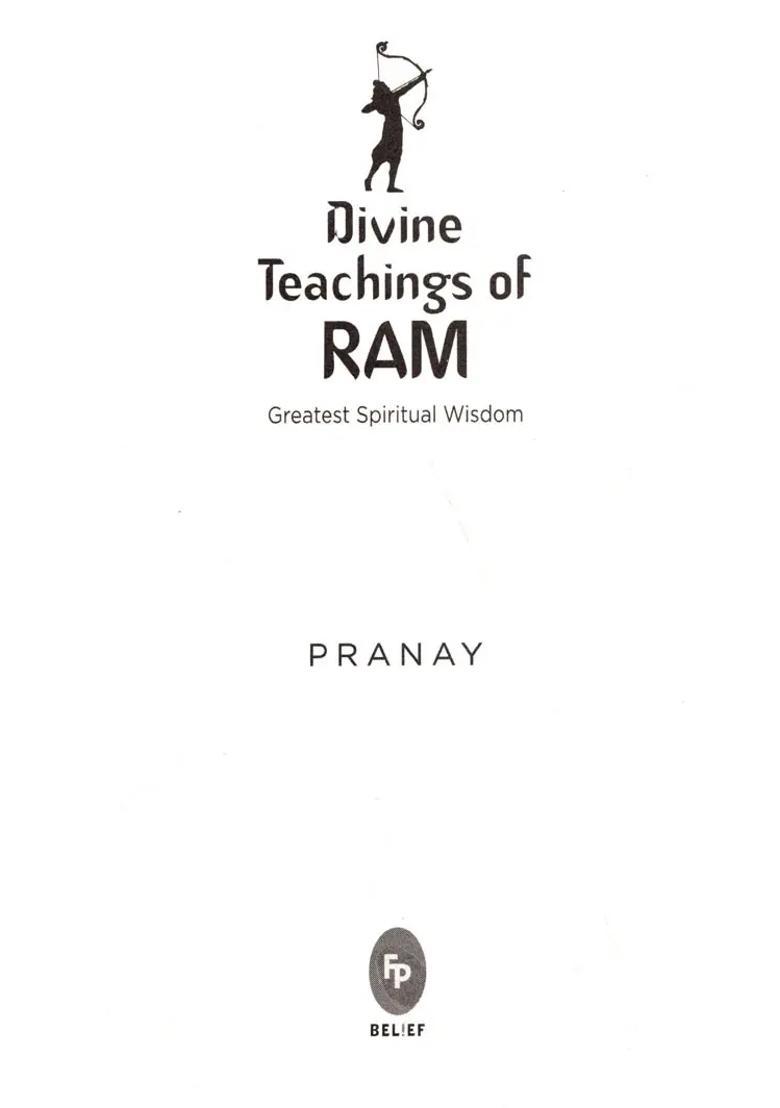 Divine Teaching Of Ram- Greatest Spiritual Wisdom - Indya