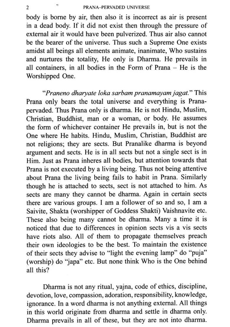 Prana- Pervaded Universe - Indya