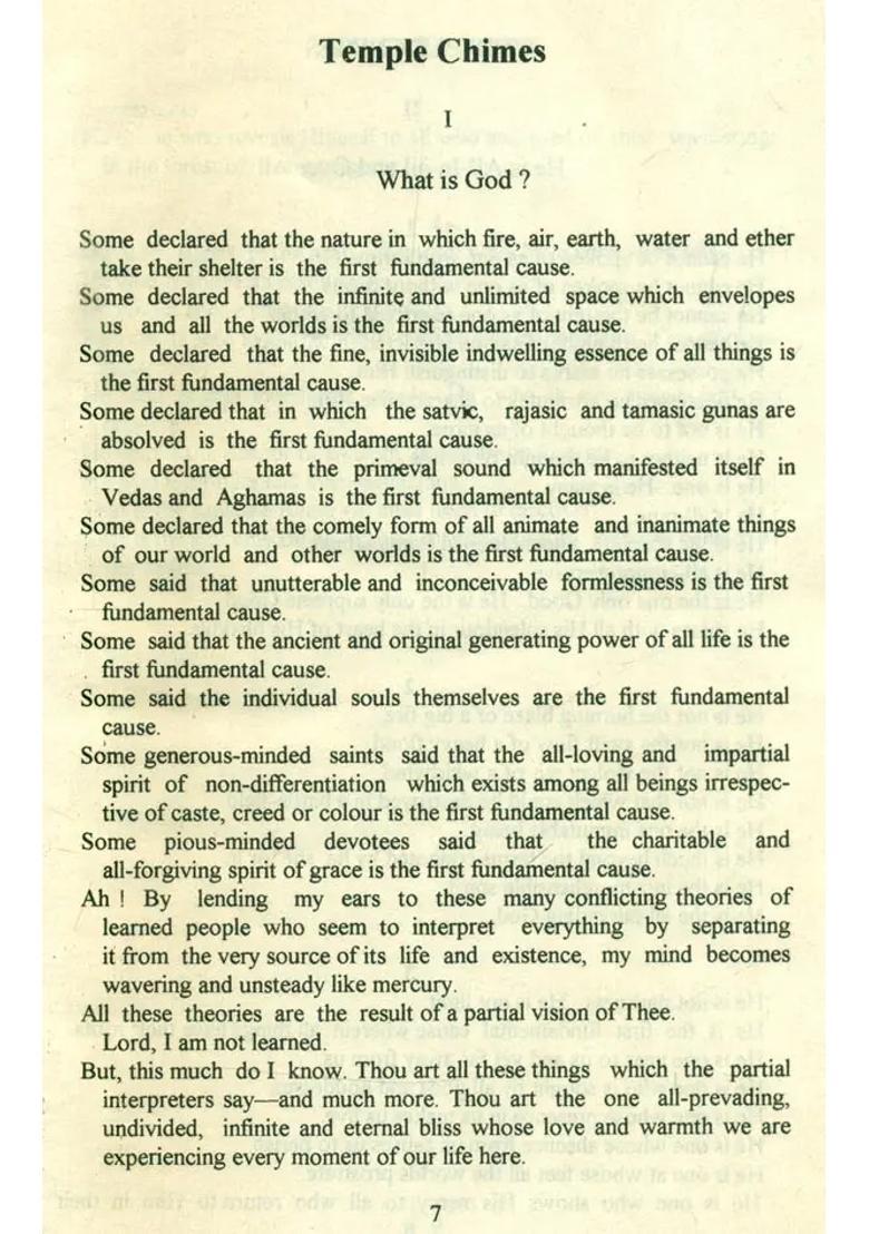 Temple Chimes- Poems Of St. Thayumanavar An Old And Rare Book - Indya