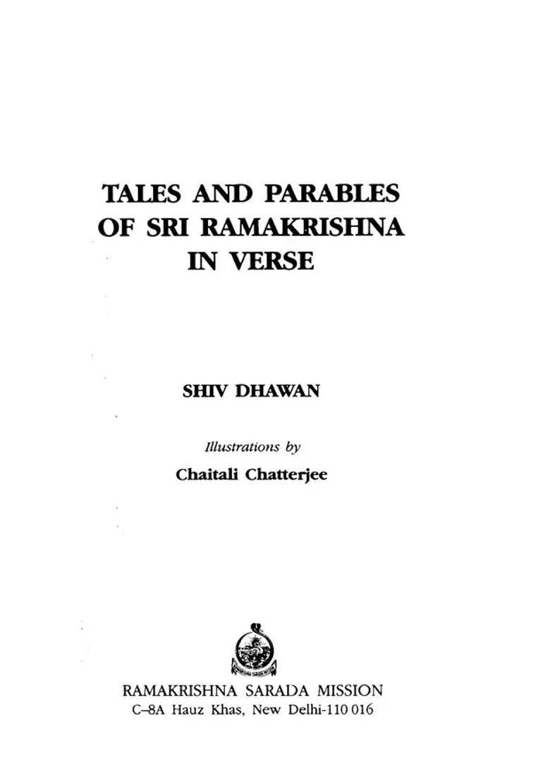 Tales And Parable Of Sri Ramakrishna In Verse - Indya