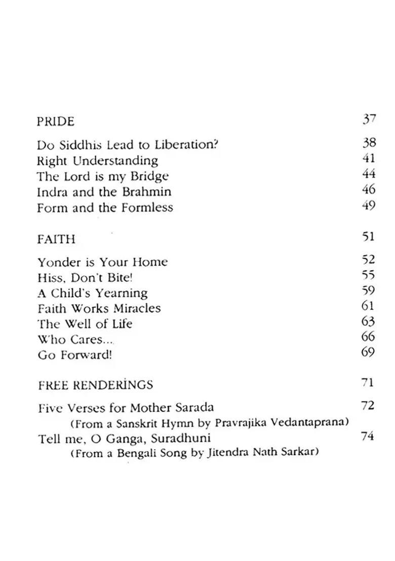 Tales And Parable Of Sri Ramakrishna In Verse - Indya