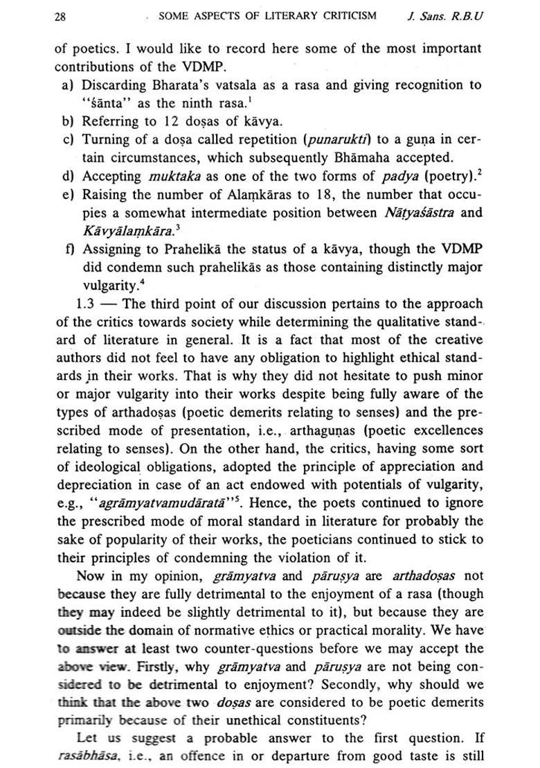 Journal Of The Department Of Sanskrit Vol. Xiv- 2006 An Old And Rare Book - Indya