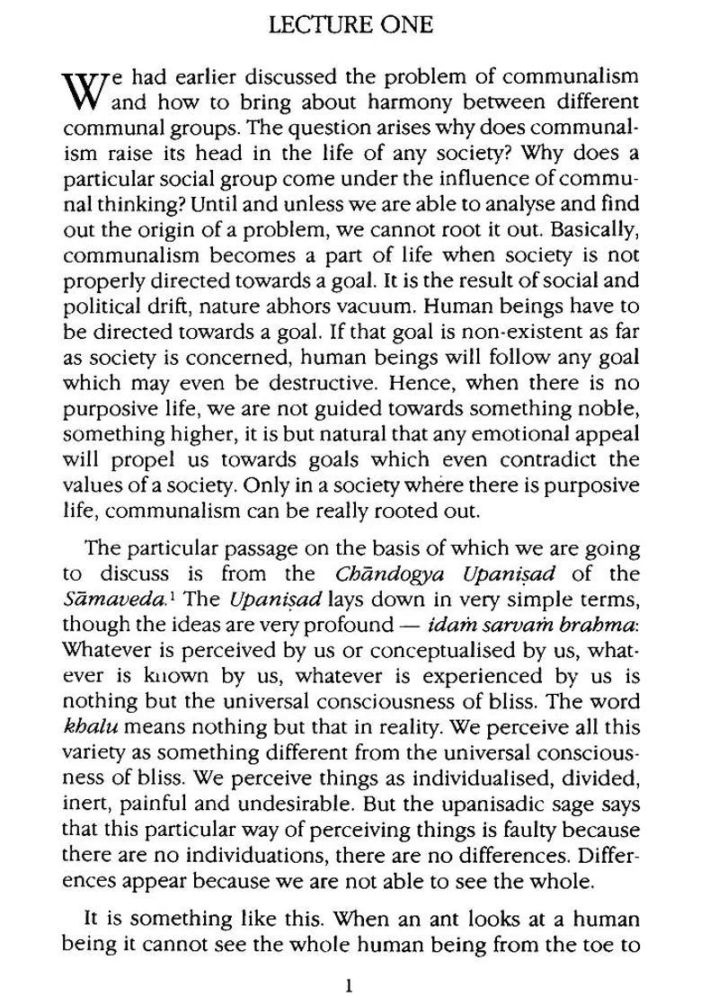 Lectures On Vedanta And Purposive Life An Old And Rare Book - Indya