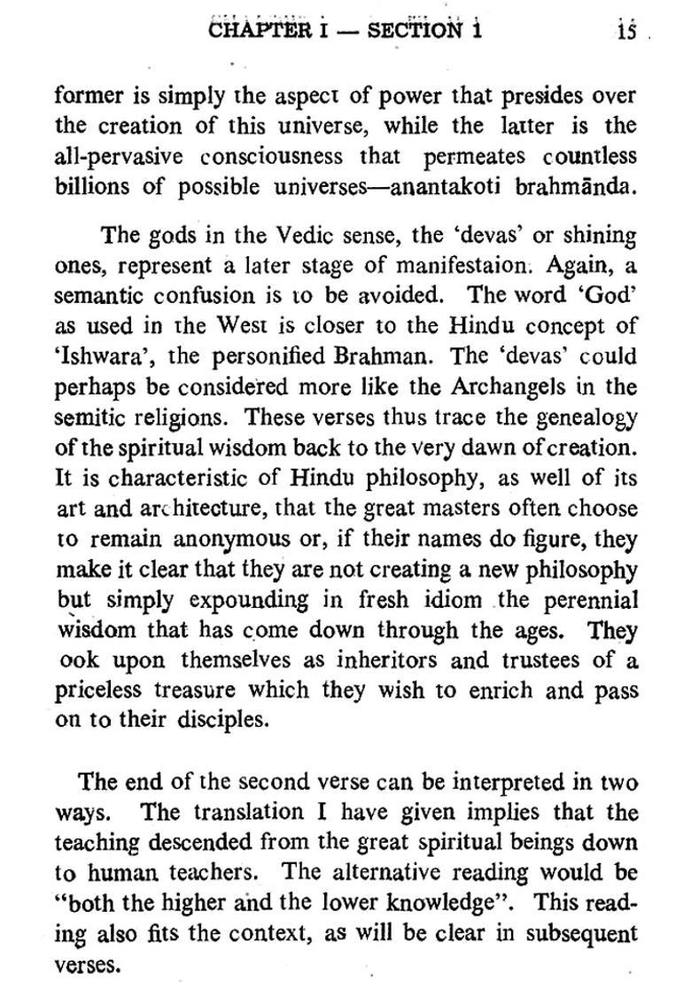 Mundaka Upanishad- The Bridge To Immortality An Old And Rare Book - Indya