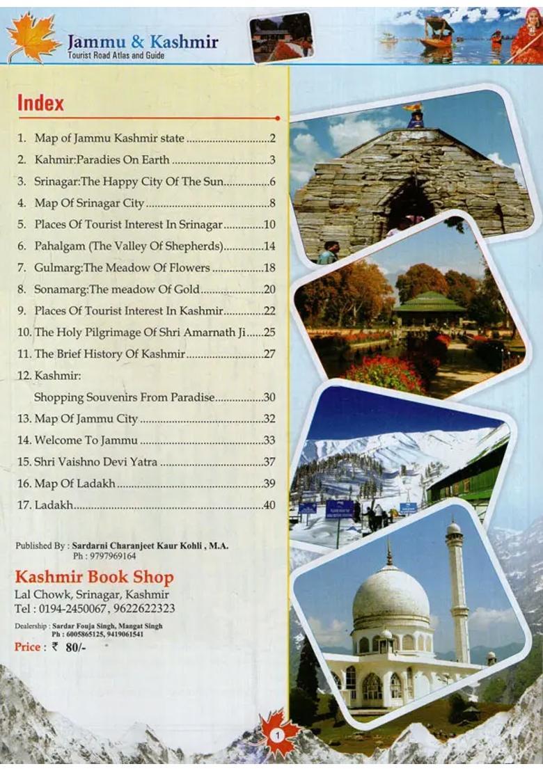 A Visit To Jammu & Kashmir Paradise On Earth A Complete Tourist Guide With Route Maps - Indya