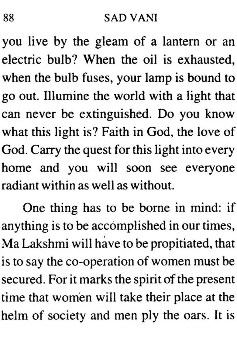 Sad Vani A Collection Of Teaching Of Ma Anandamayi - Indya