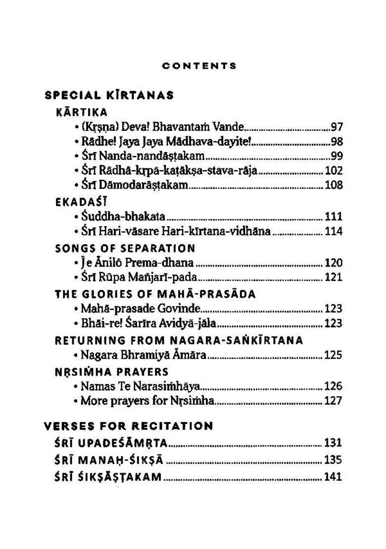 Daily Kirtana Handbook - Indya