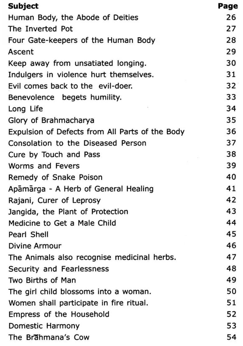 Glimpses Of The Atharva Veda - Indya