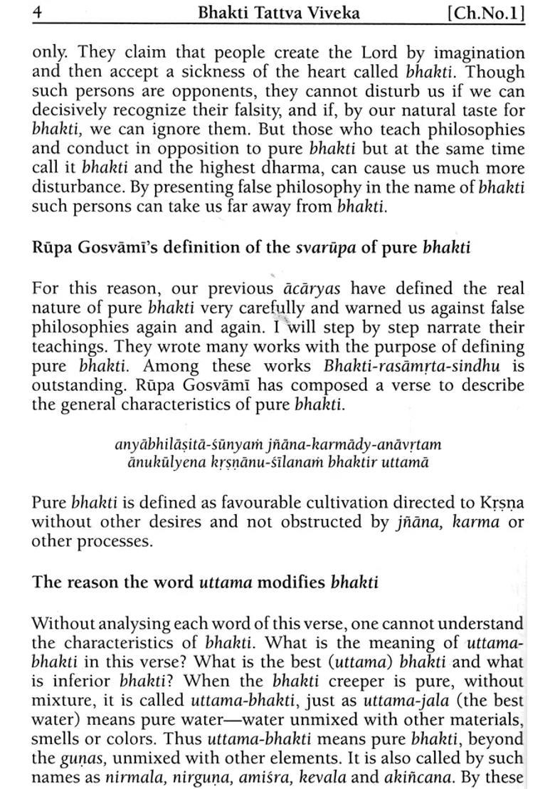 Bhakti Tattva Vivek Analysis Of The Nature Of Bhakti With English Transliteration - Indya
