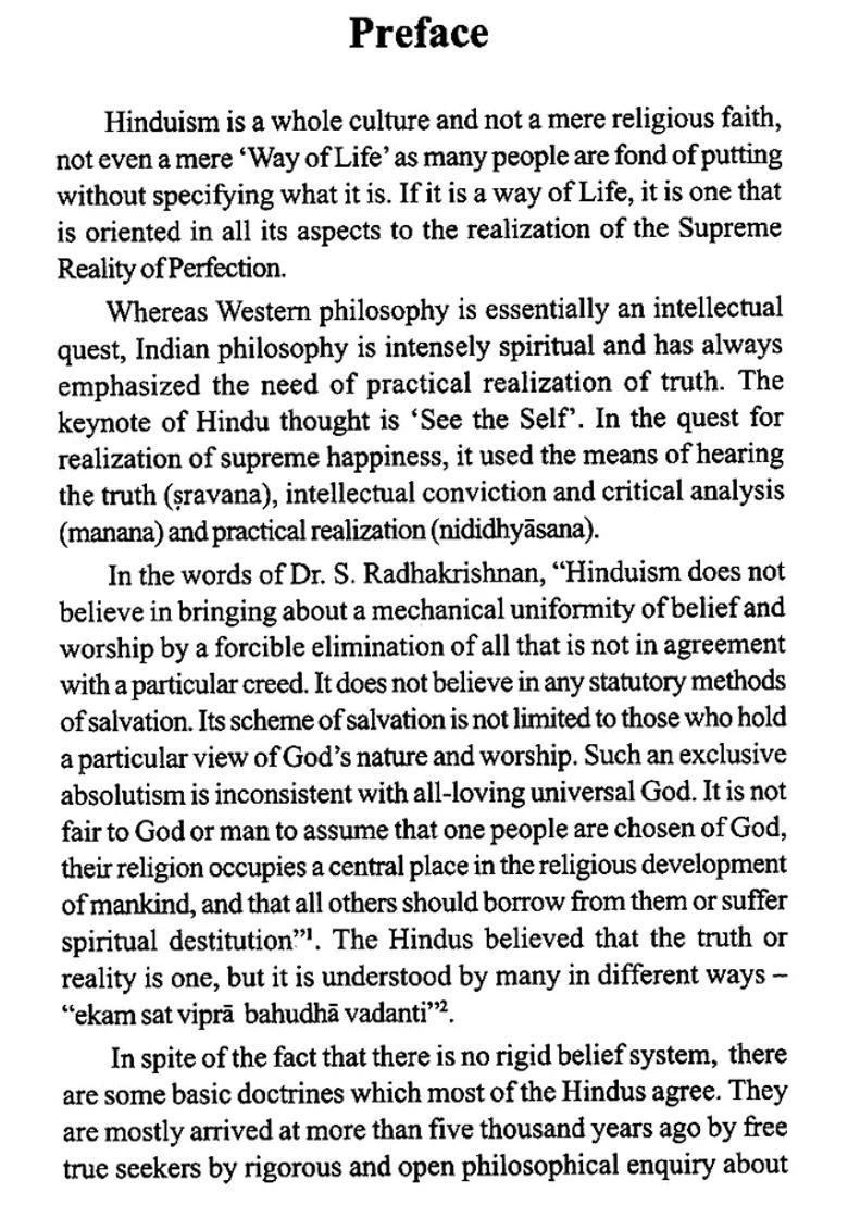 Hinduism- Some Cardinal Principles - Indya