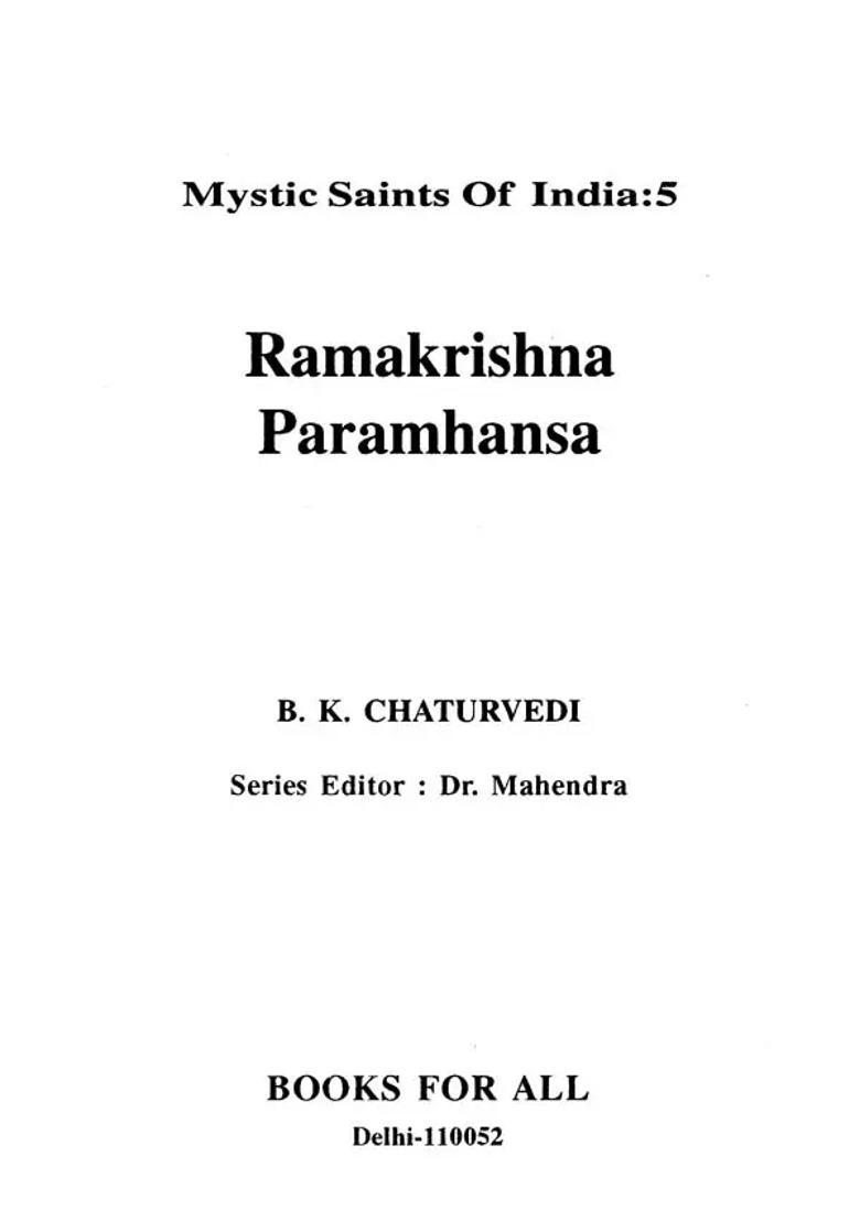 Ramakrishna Paramhansa Mystic Saints Of India 5 - Indya