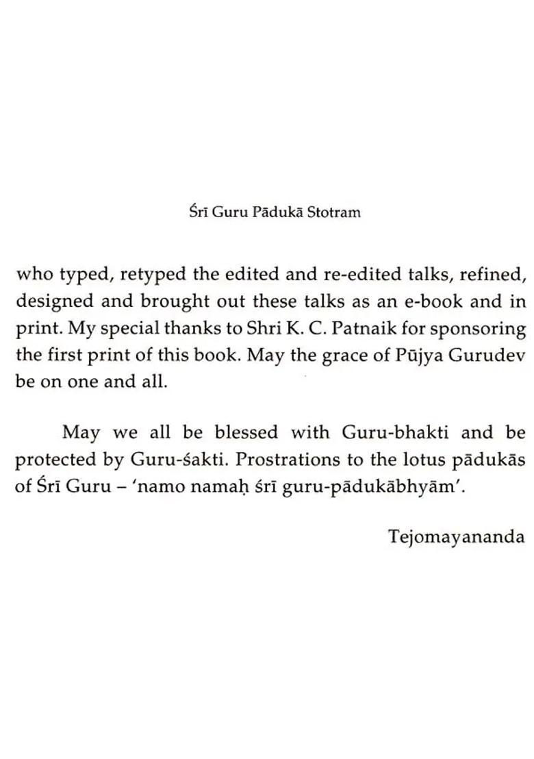 Shri Guru Paduka Stotram - Indya
