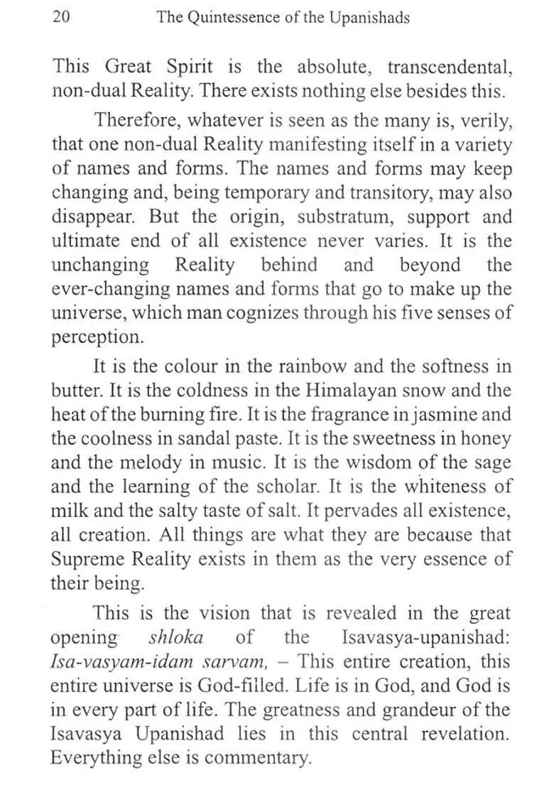 The Quintessence Of The Upanishads - Indya