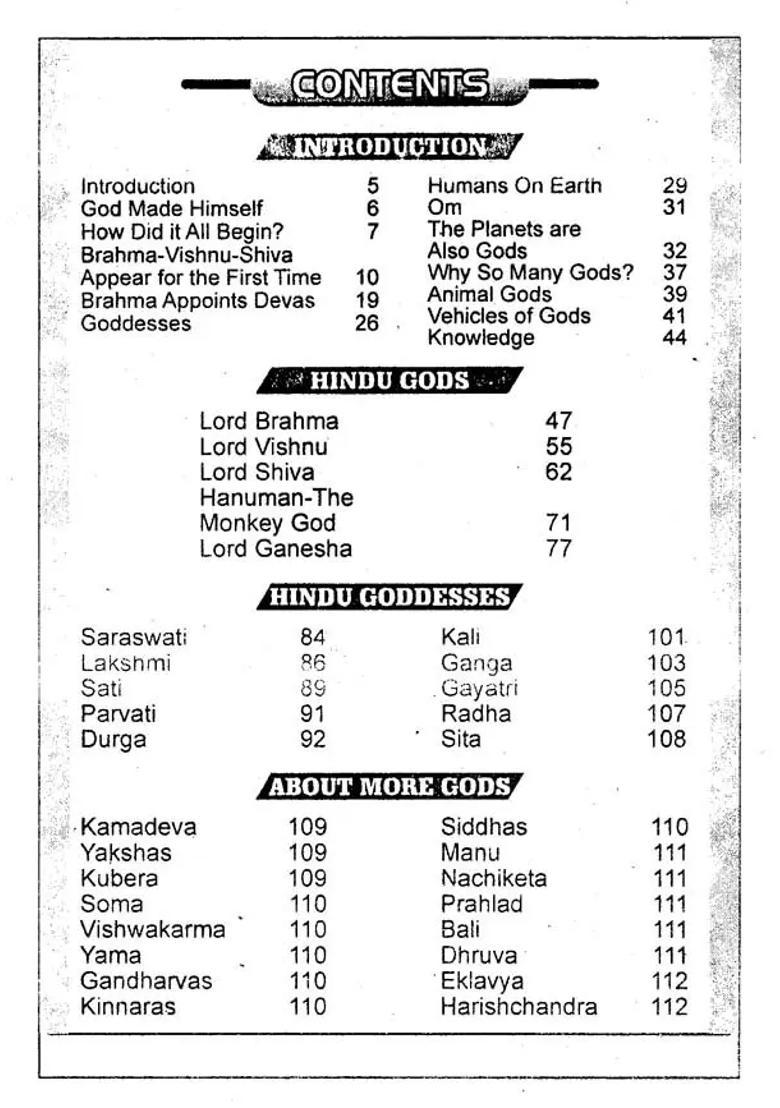 Hindu Deities Religious Stories For Children For Developing Moral Values An Old And Rare Book - Indya
