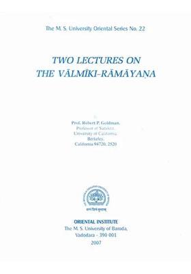 Two Lectures On The Valmiki-Ramayana
