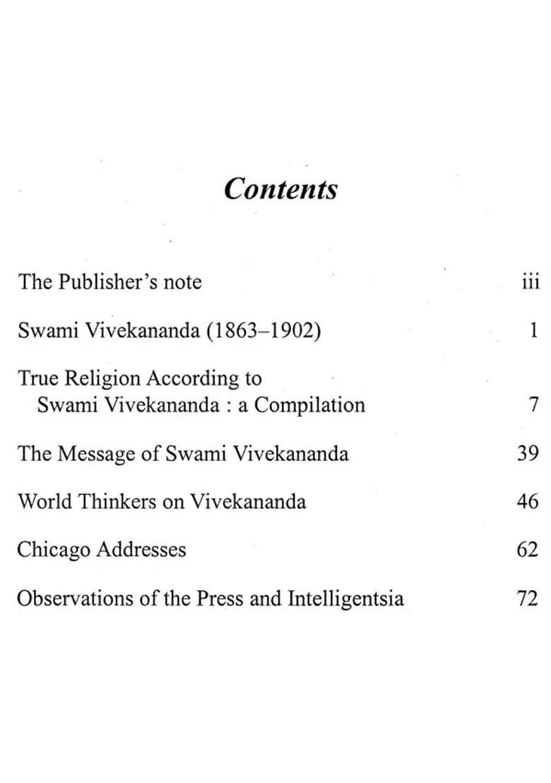 Swami Vivekananda-His Life And Message - Indya