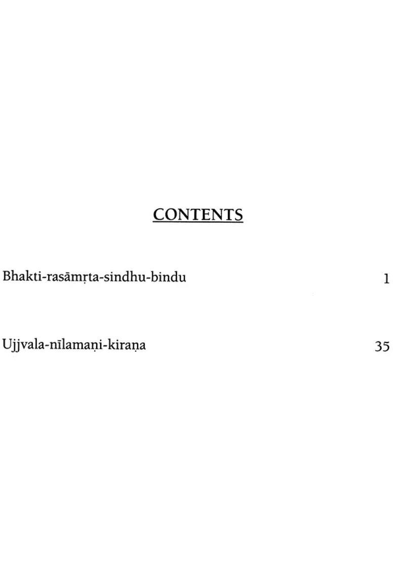 Bhakti-Rasamrta-Sindhu-Bindu And Ujjvala Nilamani Kirana - Indya