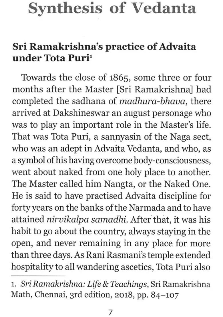 Synthesis Of Vedanta - Indya