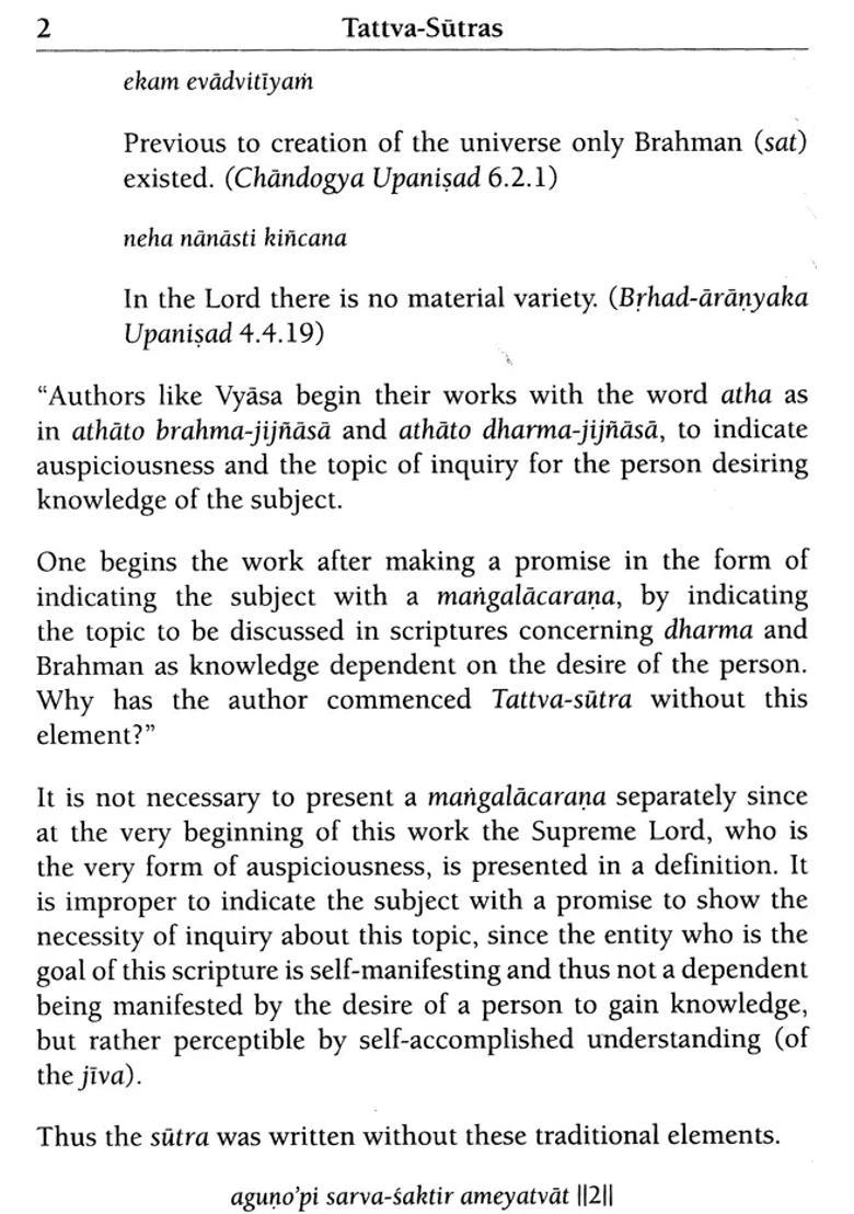 Tattva-Sutras With English Transliteration - Indya