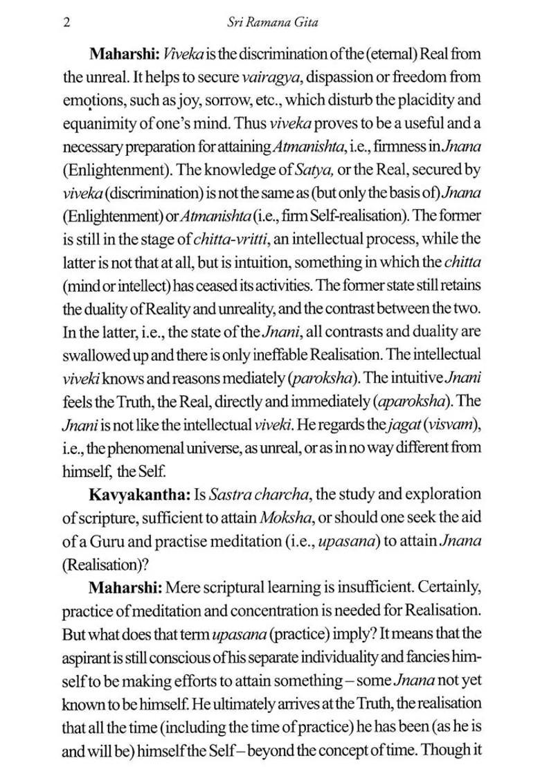 Sri Ramana Gita Of B.V. Narasimha Swami - Indya