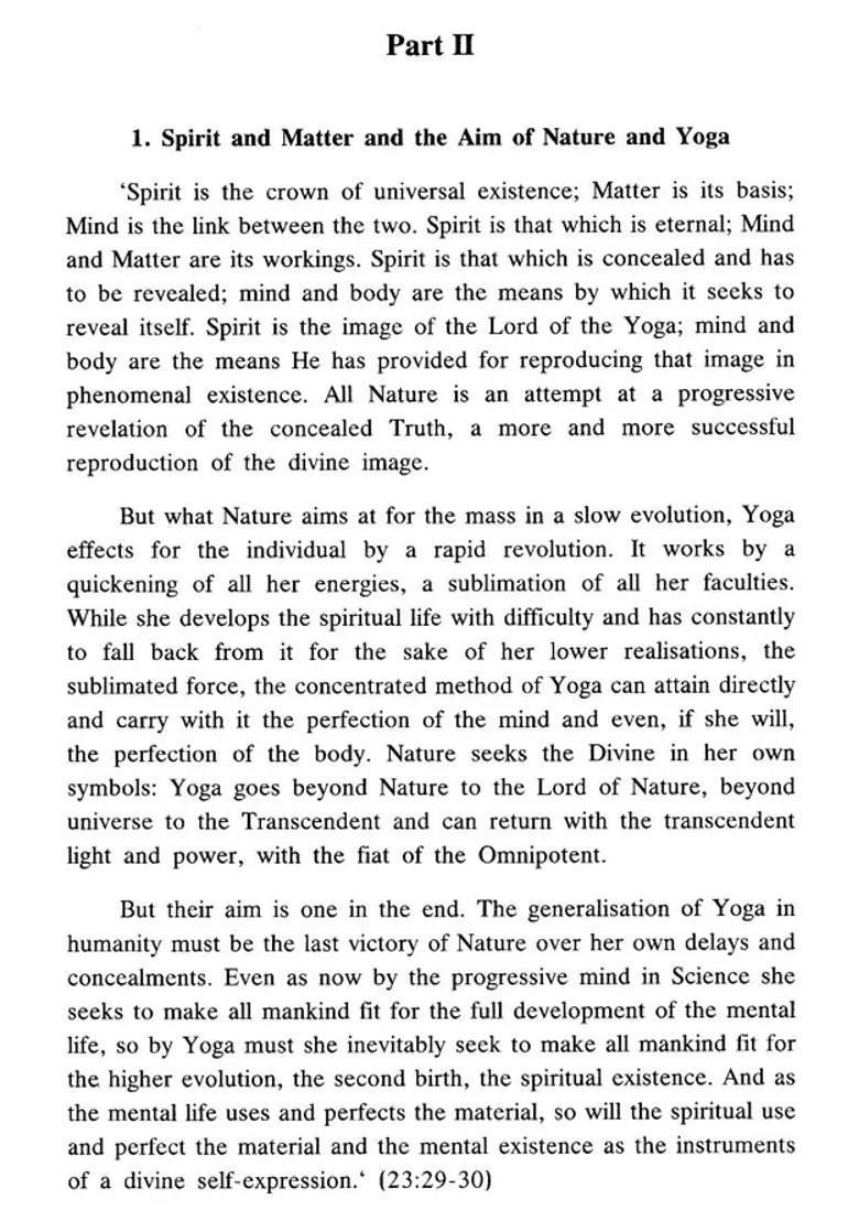 The Synthesis Of Yoga Excerpts From The Book Of Sri Aurobindo - Indya